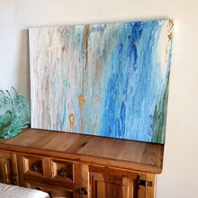 Load image into Gallery viewer, TENDER ARMS 40" x 30" ORIGINAL PAINTING by artist Mona Helmy