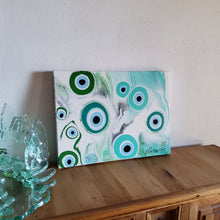 Load image into Gallery viewer, OH THOSE LUCKY GREENS 24" x 18" ORIGINAL MONA HELMY ART PAINTING