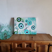 Load image into Gallery viewer, OH THOSE LUCKY GREENS 24" x 18" ORIGINAL MONA HELMY ART PAINTING