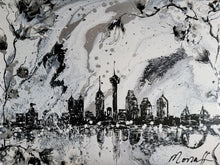 Load image into Gallery viewer, RAINY SPURS NIGHT SA 40" x 30" ORIGINAL PAINTING