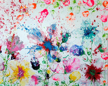 Load image into Gallery viewer, ROMAN CANDLES 60" x 48" ORIGINAL MONA HELMY ART PAINTING