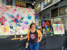 Load image into Gallery viewer, ROMAN CANDLES 60" x 48" ORIGINAL MONA HELMY ART PAINTING