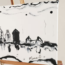 Load image into Gallery viewer, SAN ANTONIO SKYLINE, SPURS B/W