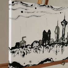 Load image into Gallery viewer, SAN ANTONIO SKYLINE, SPURS B/W