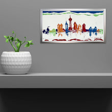 Load image into Gallery viewer, SAN ANTONIO SKYLINE, SPURS COLORS 10x20