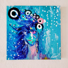 Load image into Gallery viewer, POSITIVE THINKER 20" x 20" ORIGINAL MONA HELMY ART PAINTING