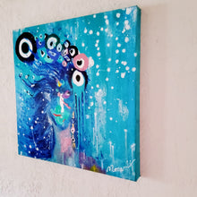 Load image into Gallery viewer, POSITIVE THINKER 20" x 20" ORIGINAL MONA HELMY ART PAINTING