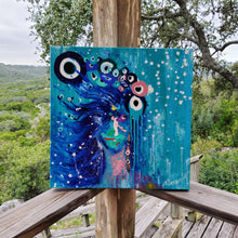 Load image into Gallery viewer, POSITIVE THINKER 20" x 20" ORIGINAL MONA HELMY ART PAINTING