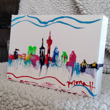 Load image into Gallery viewer, SAN ANTONIO SKYLINE Mini, 5x7 ORIGINAL PAINTING