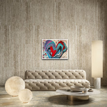 Load image into Gallery viewer, BIG HEART 24&quot; x 18&quot; ORIGINAL MONA HELMY ART PAINTING
