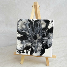 Load image into Gallery viewer, CHANEL BLOOM 4&quot; × 4&quot; ORIGINAL ABSTRACT FLOWER MONA HELMY ART PAINTING
