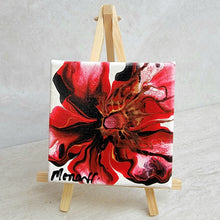Load image into Gallery viewer, CHERRY BLOOM 4&quot; × 4&quot; ORIGINAL ABSTRACT FLOWER MONA HELMY ART PAINTING
