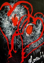 Load image into Gallery viewer, YOU ARE MY HEARTBEAT 5&quot; × 7&quot; ORIGINAL MONA HELMY ART PAINTING
