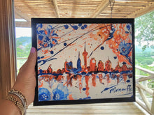 Load image into Gallery viewer, RUN, CITY, RUN 8&quot; x 10&quot; SAN ANTONIO SKYLINE ORIGINAL PAINTING
