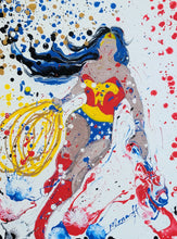 Load image into Gallery viewer, MY WOMAN, WONDER WOMAN - EMBELLISHED CANVAS PRINT
