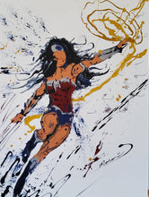 Load image into Gallery viewer, WONDER WOMAN MY WOMAN 24&quot; x 18&quot; ORIGINAL PAINTING
