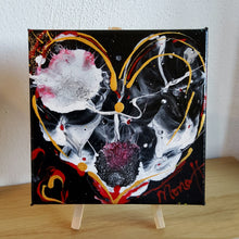 Load image into Gallery viewer, COTTON CANDY HEART 6x6 ORIGINAL PAINTING
