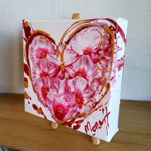 Load image into Gallery viewer, BUBBLY HEART 6x6 ORIGINAL PAINTING
