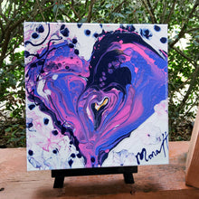 Load image into Gallery viewer, MAKE ME BLOSSOM HEART 12×12 ORIGINAL PAINTING
